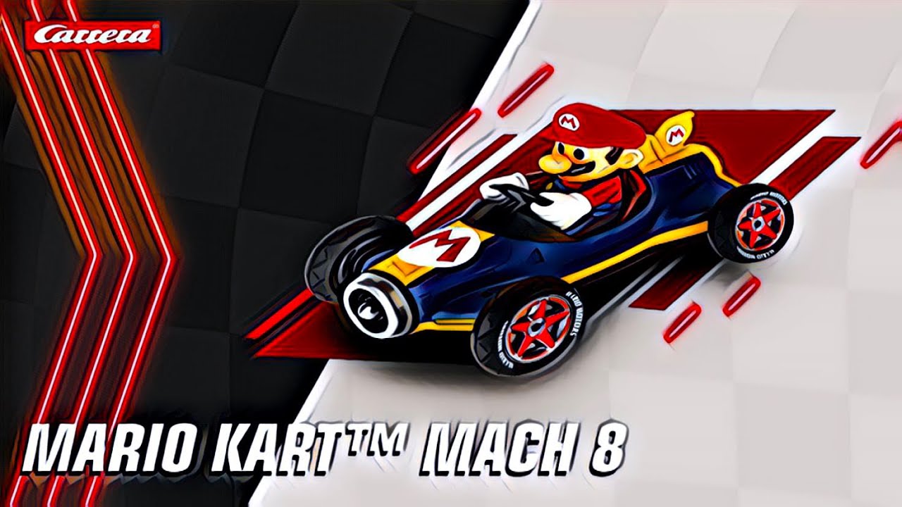 Carrera RC | Escape from Luigi🏎️ Mario is fast with the Mario Kart TM Mach  8 - YouTube