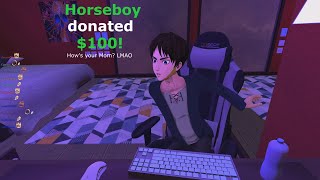 Eren streams and gets a donation (AOT VR)
