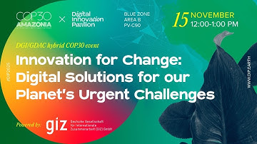 Innovation for Change: Digital Solutions for our Planet