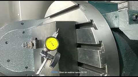 Geometry checking 5 axis machine