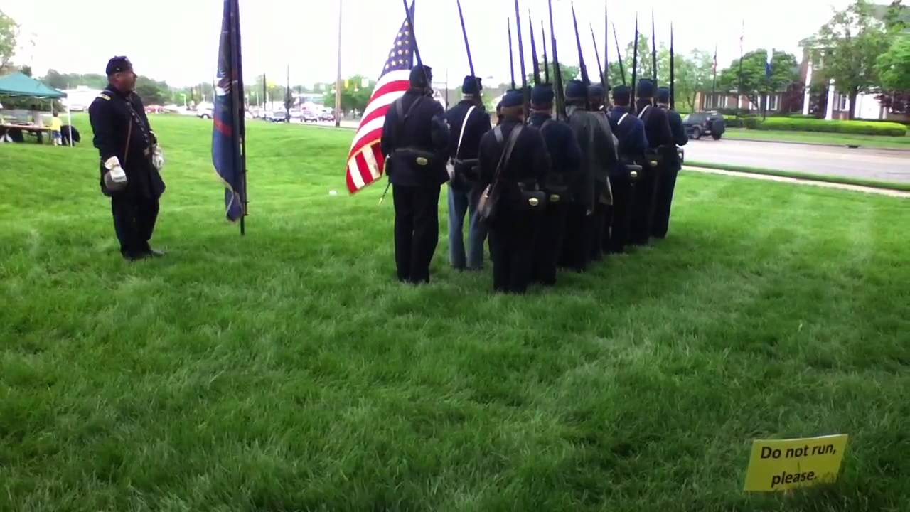 Civil war reenactment drills YouTube