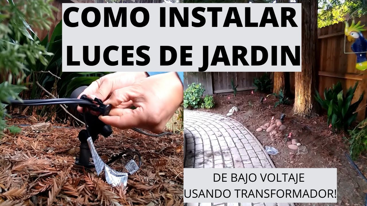 COMO INSTALAR LUCES DE JARDIN! 