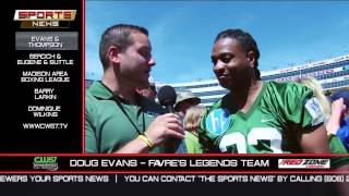 THE SPORTS NEWS | Doug Evans & Darrell Thompson | Brett Favre Legends Game | 7/27/15
