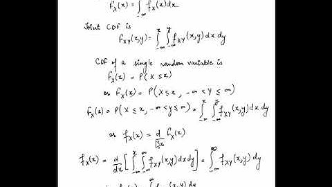 PDF, Joint CDF, Joint PDF, Marginal density and Conditional PDF