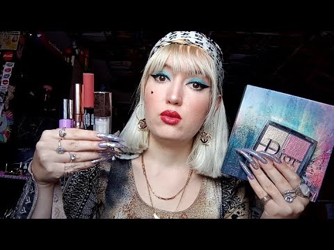 ASMR Makeup Triggers 💄 Swatching and Showing you my Favorite Makeup Products