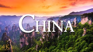 AMAZING CHINA 4K Fly over Beautiful Nature Scenery with Beautiful piano music | 4K ULTRA HD