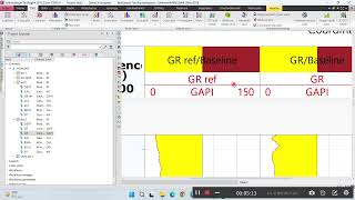 well log: depth shifting  using techlog