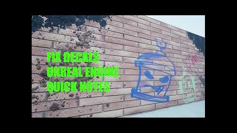 QUICK FIX | VERTICAL DECALS | UNREAL ENGINE 5