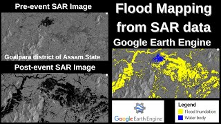 Flood Mapping using Sentinel-1 SAR data in Google Earth engine - Recent Assam flood screenshot 1