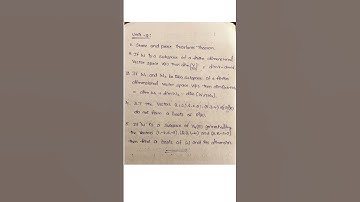 #degree 4th sem maths      paper - 5 - Linear algebra. #maths #linearalgebra .