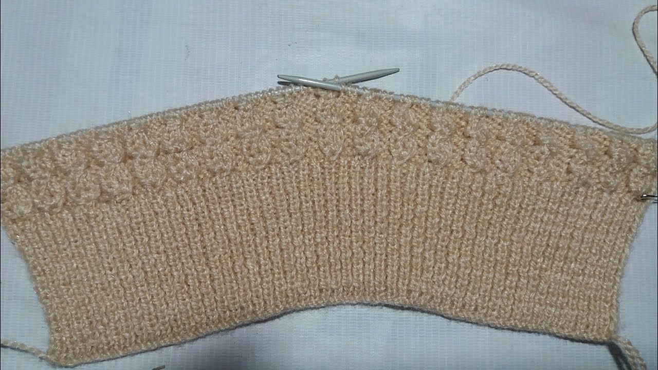 Knitting for beginners #12(How to make gents half sweater)-part-3