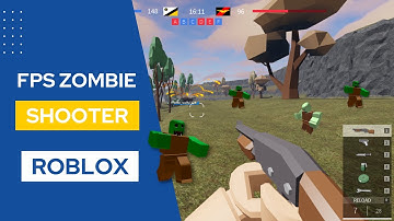 Making an FPS Zombie Shooting Game without Scripting | FPS Game | Roblox | RoboticSchools | KIDS