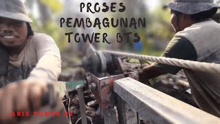THIS IS HOW IT TURNS OUT!!! The construction process for the 52m tall BTS tower - Telkomsel.
