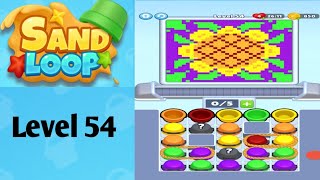Sand loop level 54  solution and walkthrough for gameplay 