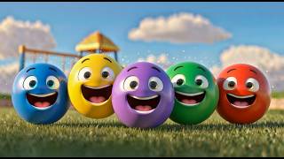 Pelotas de Colores  [10 min en bucle] | Canción Infantil para Aprender los Colores y Jugar  🎈🌈