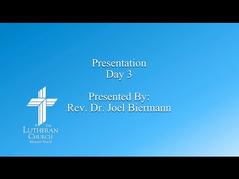 Specialized Pastoral Ministry, in Luther’s left hand - Part III - Rev. Dr. Joel Biermann