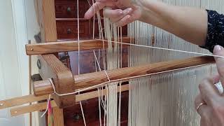 Der Hochwebstuhl, Einrichten Zum Bildweben
