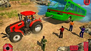 chained tractor Trolly trowing the bus Andriod ios mobile gameplay screenshot 4