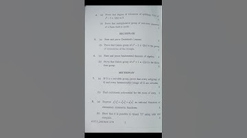 M Sc.I(Mathematics) Question Paper of Advanced Abstract Algebra (Dec_2019)(KUK)
