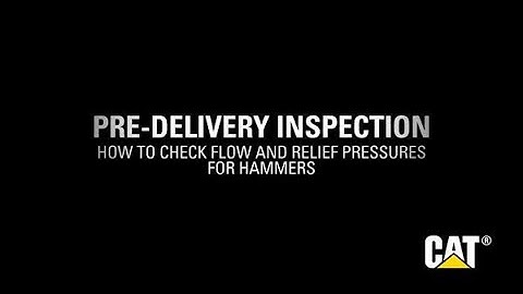 Cat® Performance Hammers | How To Check Flow