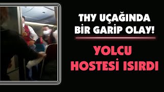 THY uçağında şaşırtan olay: Yolcu, kabin memurunun parmağını ısırdı