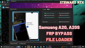 Samsung Galaxy A20 A20s FRP BYPASS FILE LOADER With SamFlash (Free Download 2025)