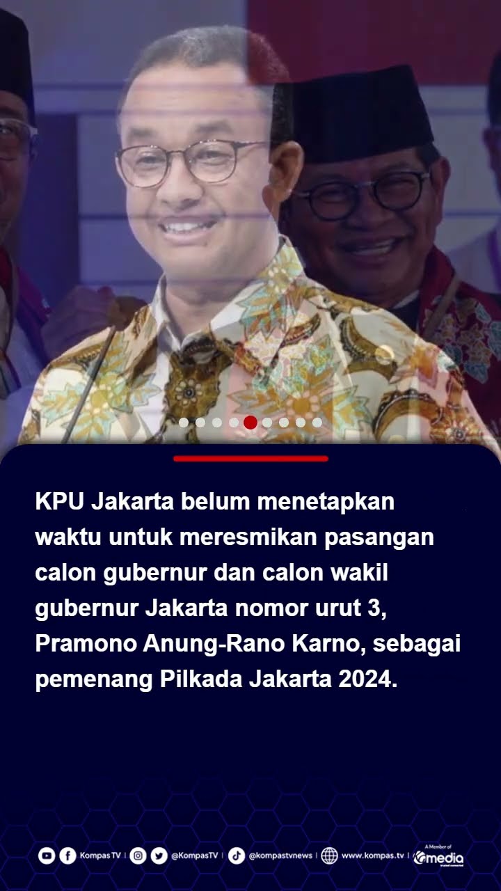 Anies Ucapkan Selamat ke Pramono-Rano yang Menang Pilkada 2024: Jakarta Makin Menyala #anies