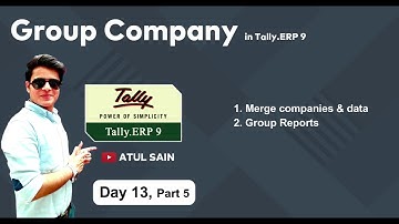 How to create Group Company in Tally ERP 9