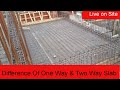 Difference Between One way slab & Two way slab | Live Drawing reading on Site