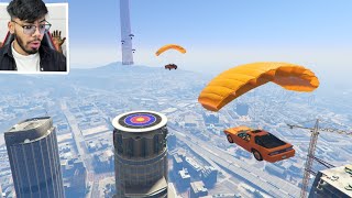 Flying Car Landing Challenge 000.000% People Win This Race in GTA 5! screenshot 5