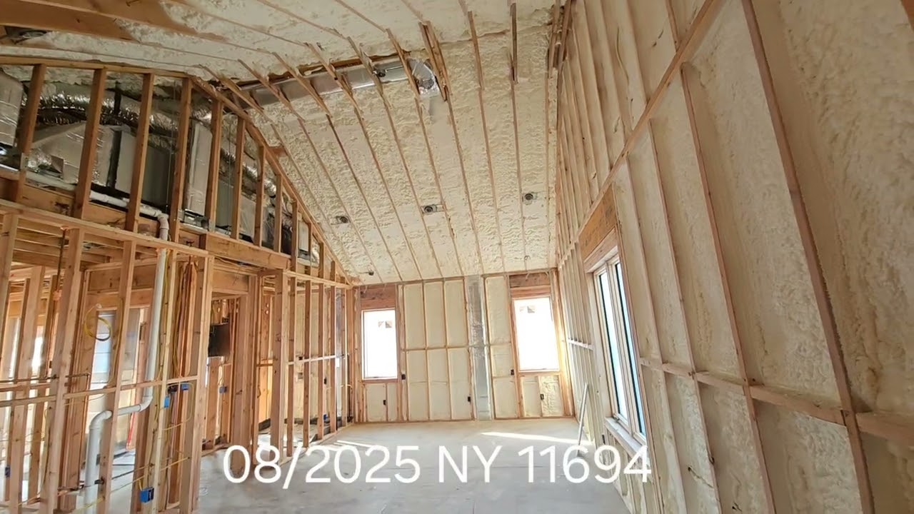 Spray foam installation, start to finish