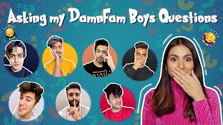 Asking my Guy Friends Questions that Girls Want to Ask ft. DamnFam Boys | Aashna Hegde