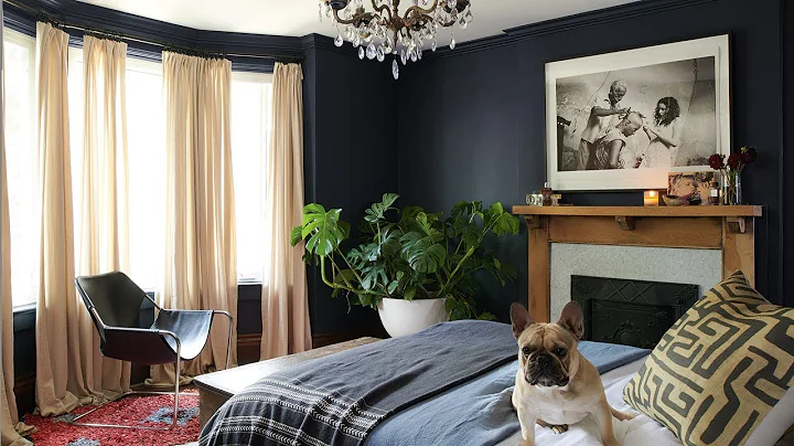 Room Tour | This Moody Master Bedroom Is A Boho Oa...