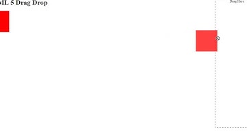 HTML 5 Drag and Drop