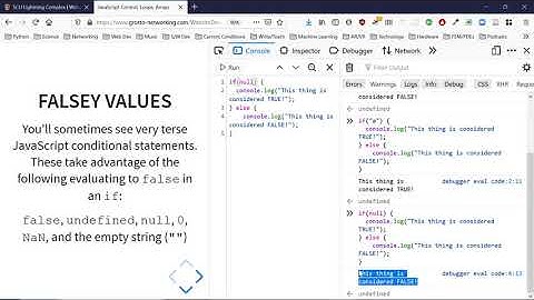 JavaScript 2: control flow, error handling, loops and iteration, intro to arrays