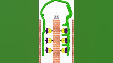 Draw To Smash logic puzzle brain game level 166  #gaming  #shorts #youtubeshorts  #shortfeed