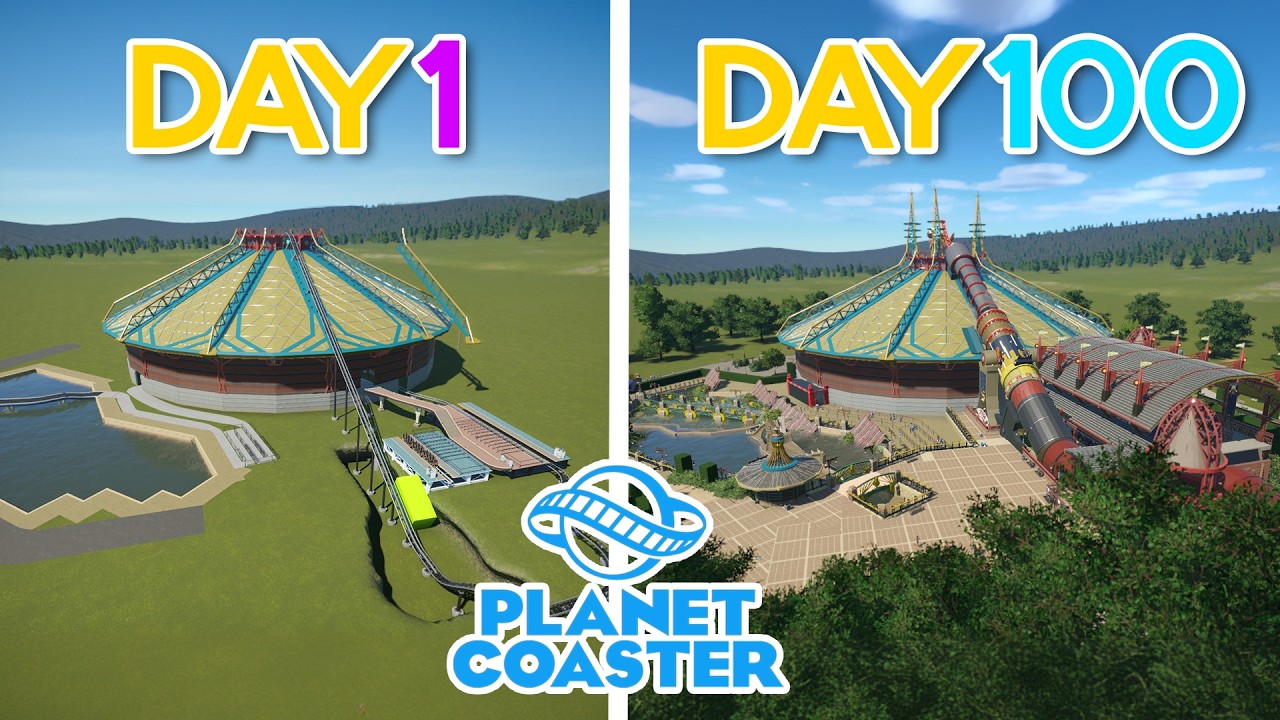 I built SPACE MOUNTAIN in 100 Days in Planet Coaster! Again in Planet Coaster 2?