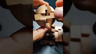 Rebuilding Egyptian Wooden Ball 🏀 #puzzle #wood #shortvideo #viral #design #shorts