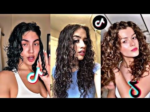 Tik tok Curly Hair Routines 👧| Hair Transformation Tiktok Compilation