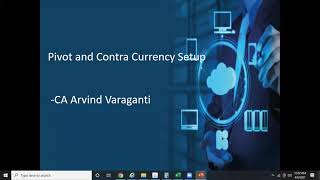 Oracle GL Pivot, Contra and Cross Currency rate setup