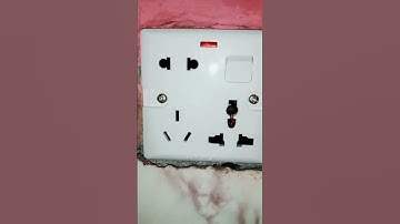 Combined socket switch connection #shorts