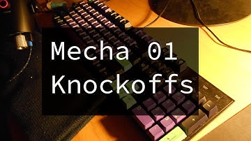 GMK Mecha 01 Aliexpress Knockoffs Unboxing (Evangelion Keycaps!!!)