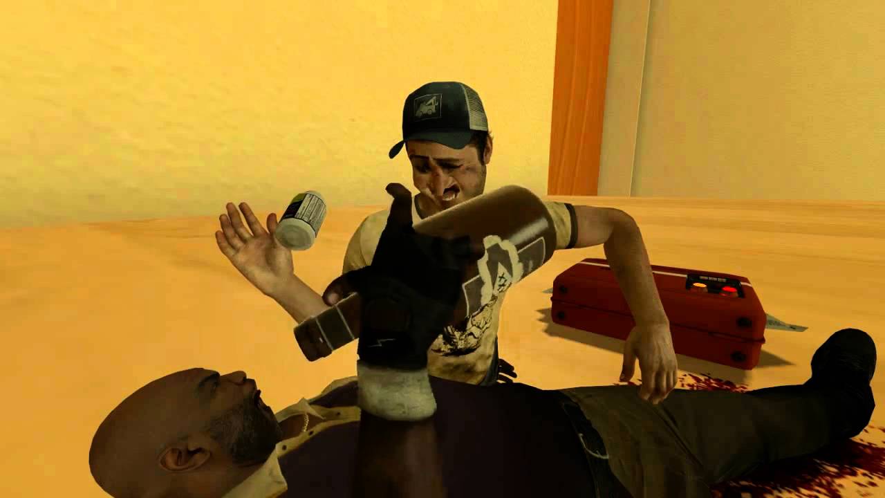 Left 4 Dead 2 Coach broke his leg