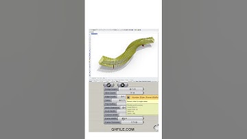 Parametric Bridge (Rhino Grasshopper Pufferfish)  #shorts