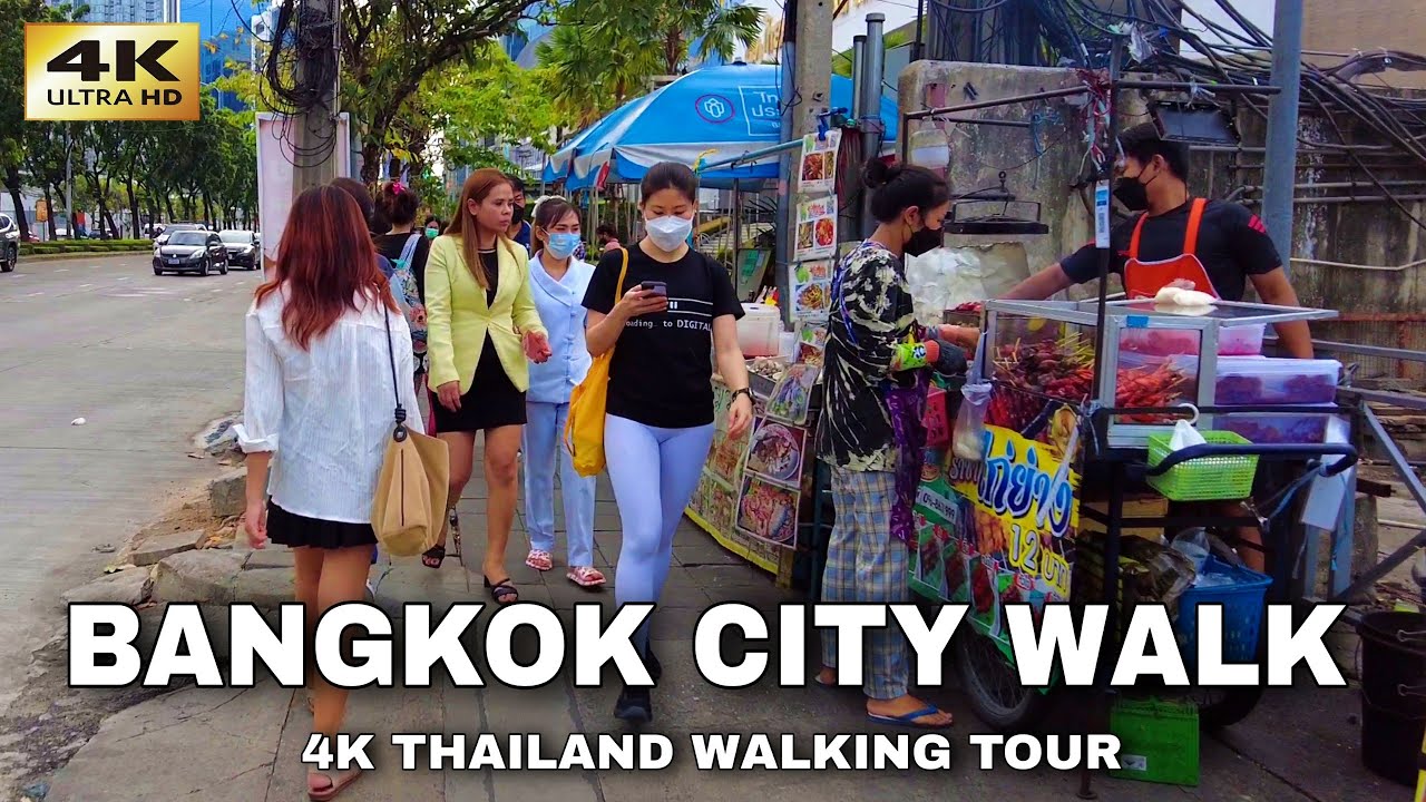 [4K] Bangkok City Walk | Ratchada (5pm) | Thailand 2023 - YouTube