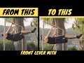 FRONT LEVER POSITION - Core Mith