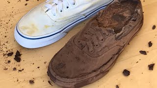 DIY CHOCOLATE VANS SNEAKER FROM A SILICONE MOLD!