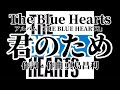 君のため 歌詞付き The Blue Hearts「THE BLUE HEARTS」