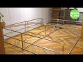【woodworking】 furniture making/extra-large hanger rack with iron pipe / wooden joints