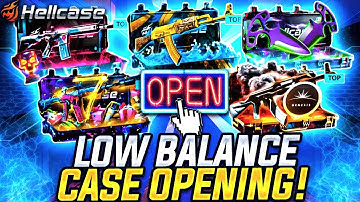 LOW BALANCE CASE OPENING ON HELLCASE !! !? ! HELLCASE PROMO CODE 2025 ! HELLCASE CASE OPENING !